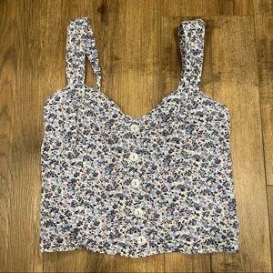 BNWT Abercrombie Floral Button Cami